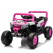 Ambifirner 12v Kids Ride On Electric Utv W/2.4g Parents Control,Slow Start& Swing Function,Anti-Slip Wheels With Front Shock Absorbers,Led Lights,Built-In Music Player For Kids Gift Aged 3-5
