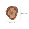 thumbnail image 2 of CIMAXIC Brown Wooden Chip Wreath for Home and Table Decoration Smooth Craft, 2 of 8