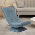 thumbnail image 1 of Sillón plegable con forma , sofá individual con funda desmontable, sofá pequeño para apartamentos para adultos, sofá reclinable para espacios pequeños Azul, 1 of 8