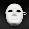 thumbnail image 2 of Diy Painting Mould Mask Diy Women Men White Cupcake Toppers Face Paper MouldTo Blank Animal Party Favors Blank Festivals Party Masquerade Party Decorations MouldProps Masq, 2 of 3