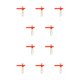 thumbnail image 1 of Sonducket Paquete de 10 broches giratorios de pescado clip de liberación fuerte divisor de gancho giratorio ABS / pequeños accesorios al aire Rojo/L 10piezas, 1 of 6