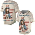 thumbnail image 3 of Democratic Basset Hound Making Woof Count Election 2024 All Over Print 3D Baseball Shirt Bassets Dog Breed Lovers Gifts Idea Softball Sport - 01001, 3 of 6