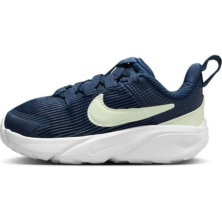 Nike Star Runner 4 Baby/Toddler Shoes (DX7616-409, Midnight Navy/Dusty Cactus/White/Volt Tint) Size 10