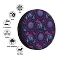 thumbnail image 4 of Salouo Purple Dreamcatcher1 Print Spare Tire Cover 14-17 inch Spare Tire Protector Universal Tough Tire Wheel Cover for Trailer SUV and Truck-16 inch, 4 of 6