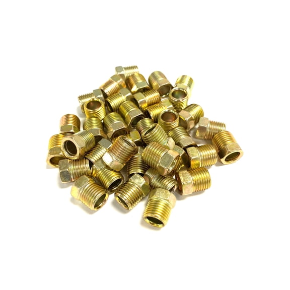The Stop Shop Inverted Flare Steel Tube Nuts For 5/16 Inch Tube, 1/2"-20 Threads (Pack of 50)