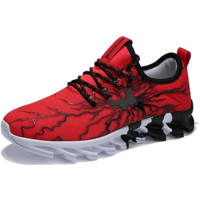 Xishao Zapatillas de Running Lightning Graffiti para Hombre y Mujer Zapatillas de Deporte elásticas de Goma Transpirables Ocasionales Xishao ropa