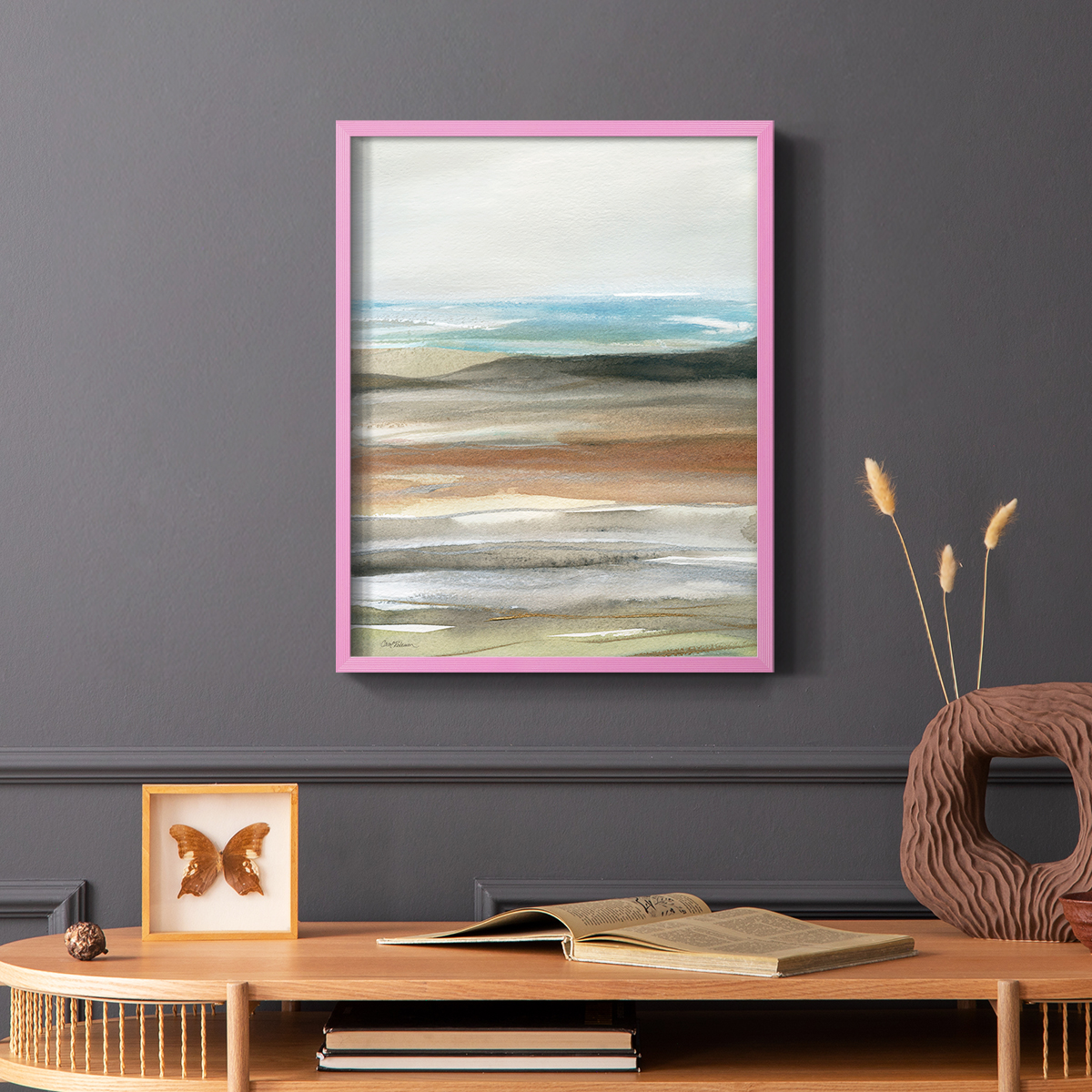 Nature's Many Layers II in Pink Solid Wood 11 x 14 Framed Print
