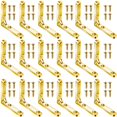 thumbnail image 1 of Bisagras Joez Wonderful 18 piezas 90° doradas pequeñas 3 x 3 x 0,6 cm, 1 of 7