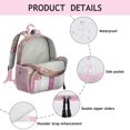 thumbnail image 4 of Pioneer Flower Backpack Backpack for School,Cute School Bag,Schoolbag with Adjustable Shoulder Straps & Padded Back,13.8"x11.4"x6", 4 of 6