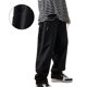 thumbnail image 3 of Pantalones de bolsillo para hombre de gran tamaño con bolsillos traseros pantalones largos rectos sueltos de gran tamaño para citas masculinas negro 2XL, 3 of 8