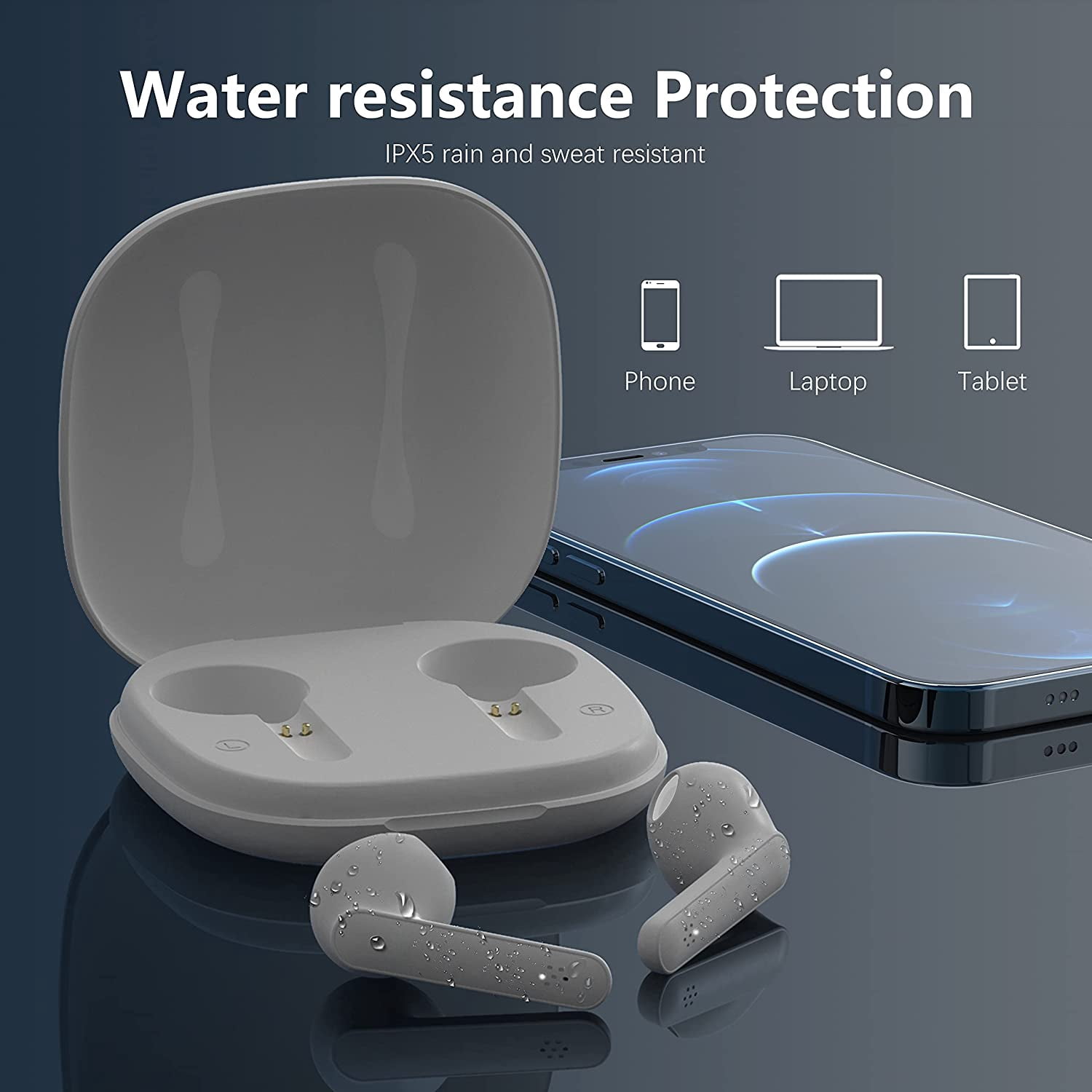GAMURRY Wireless Headphones, Dual Mic Bluetooth Headphones Wireless  Headphones, 20 Hour Runtime Headphones | Walmart Canada