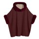 thumbnail image 1 of Abrigos para mujer, moda informal, lisos, para mantener el calor, blusas holgadas, abrigos con capucha, top de poliéster para mujer, 1 of 2