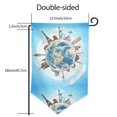 thumbnail image 7 of Wukai World Travel Print Garden Flag 12.5x18 Inch Double Sided Sun-resistant Rain-resistant, Wrinkle-resistant Colorfast(Only Flag), 7 of 7