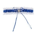 thumbnail image 2 of Diadema nupcial de encaje satinado Strade Fareast Limited 4 piezas 17 x 4 cm, 2 of 8