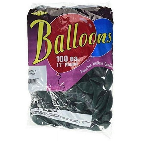 Mayflower 65595 11 in. Latex Balloon - Emerald Green