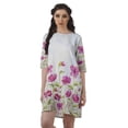 thumbnail image 1 of Moomaya Robes d'Été Courtes pour Femmes Imprimé Shift Mousse Georgette Robe Évasée, 1 of 4
