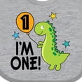 thumbnail image 4 of Inktastic 1st Birthday Dinosaur 1 Year Old Boy Boys or Girls Baby Bib, 4 of 4