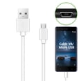 thumbnail image 2 of Cable USB Micro Mornwell Blanco Carga Rápida Compatible con Galaxy S7 S6 Edge S5 Note 5 4 Xiaomi Red, 2 of 8