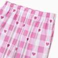 thumbnail image 2 of PatPat Pajamas Pants for Women Christmas Plaid Pj Pants Pink Heart Print Comfy Casual Sleep Night Bottom with Pockets, Pink Plaid, 3XL, 2 of 10
