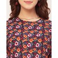 thumbnail image 5 of Moomaya Long Sleeves Round Neck Printed Rayon Dress - Women's Casual Dress, 5 of 9