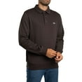 thumbnail image 2 of Lacoste Ribbed Cotton Polo Shirt, Brown, 2 of 5