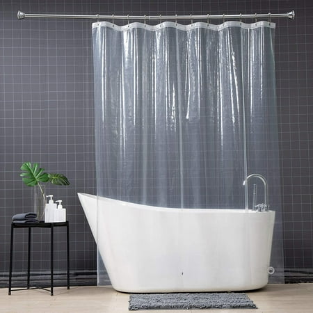 Zc5hao Clear Shower Curtain Liner 72 X, 78 Inch Long Plastic Shower Curtain