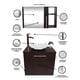 thumbnail image 4 of Combo de Gabinete para Baño 07 Derecho con Lavamanos Y Monomando + Botiquin con Espejo, 4 of 5