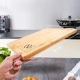 thumbnail image 2 of Z GRILLS Cutting Boards for Kitchen - Bamboo Cutting Board, Cutting Boards with Juice Grooves, Serving Board, Charcuterie and Chopping Butcher Block for Meat, Veggies, Easy Grip Handle, 2 of 4