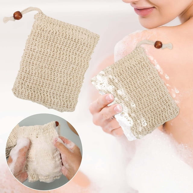 Fiudx Bolsa de Jabón Roja, Accesorio de Baño de Material Suave, Herramienta de Ducha de Espuma Rápida, Jabonera con Diseño Antideslizante, para Uso Doméstico y de Viaje, Esencial para Baño Diario, Ex
