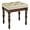 Beige, variant on Solid Wood Vanity Bench Stool with Upholstered, Mid-Century Piano Bench with Carved Legs, Makeup Dressing Stools with Button Seat, No-Tools Assembly,18.5" L x 14.2”W x 19.1" H Brown FD-1533-BN