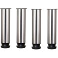 thumbnail image 1 of 4 patas ajustables: altura 200 mm, patas gruesas para muebles, altura ajustable 0-15 mm, patas de mesa, patas para muebles, acero inoxidable cepillado - tornillos de acero inoxidable incluidos, 1 of 5