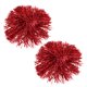 thumbnail image 1 of Ofertas Únicas 1 Par de Anillos de Dedo con Pompones de Animadora, Pompones de Práctica de Animación Rojos, 1 of 6