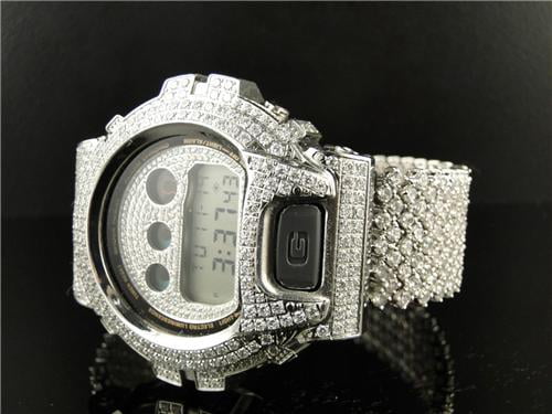 iced out casio calculator watch