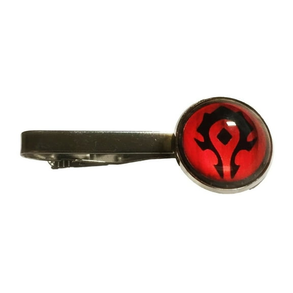 World of Warcraft Horde Glass Domed Tie Clip