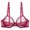 Red, variant on FYDUU Women's Minimizer Bras Fully See Through Women's Underwear Mesh Bra See Through Soft Steel Ring Breathable Sexy Bra Everyday Push Up Bra