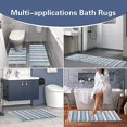 thumbnail image 5 of (azul, 40x60cm)tapis De Bain Antidrapant Tapis Salle De Bain Microfibre Tapis De Salle De Bain Pais Tapis De Bain En Peluche Douce, 5 of 5