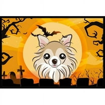 Caroline's Treasures BB1809MAT Halloween Chihuahua Door Mat, Indoor Rug or Outdoor Welcome Mat 18x27 Doormat , 27"L x