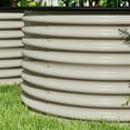 thumbnail image 4 of Demi Bonn 2-Piece Outdoor Elevated Garden Bed, Metal Planter Box with Safety Edging, Easy Assembly Stock Tank for Patio and Gardening, Beige, 4 of 11
