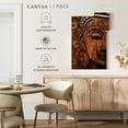 thumbnail image 5 of Elephant Stock Carved Buddha Face Wall Art - Vertical Canvas Wall Art - Hallway Wall Decor - Religion And Spirituality Canvas - Brown And Black Decor - 30" x 45", 5 of 8