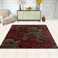 thumbnail image 3 of GZHJMY Japanese Chinese Dragon Cloud Area Rug Living Room Rugs - 5'3" x4 Abstract Large Soft Indoor Washable Rug Low Pile Carpet for Bedroom Dining Room Office Carpet Runner, 3 of 6