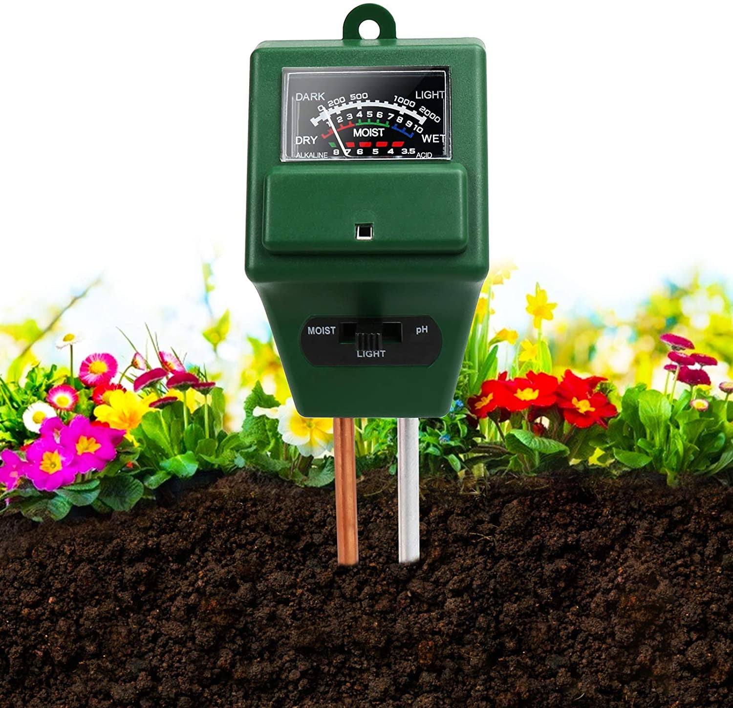 2Pack Soil Tester Water PH Moisture Light Test Meter Kit For Garden Plant Flower 