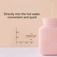 thumbnail image 4 of lanema Premium Classic Rubber Hot or Cold Water Bottle Microwave with Soft Fleece Cover Warm Supplies Wide Mouth Design Durable, 4 of 13