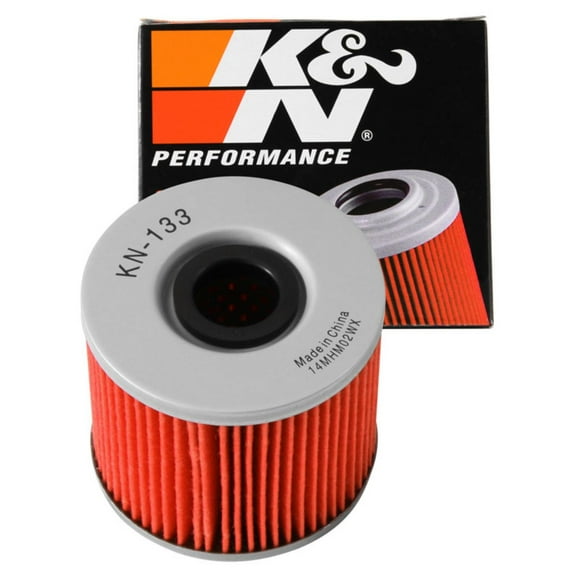 K&N Motorcycle Oil Filter: High Performance, Premium, Designed to be used with Synthetic or Conventional Oils: Fits Select Suzuki, Bimota Vehicles, KN-133
