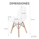thumbnail image 3 of Sillas Eames Mirel Modernas Minimalistas Acrílico set 4 Piezas Transparente, 3 of 8