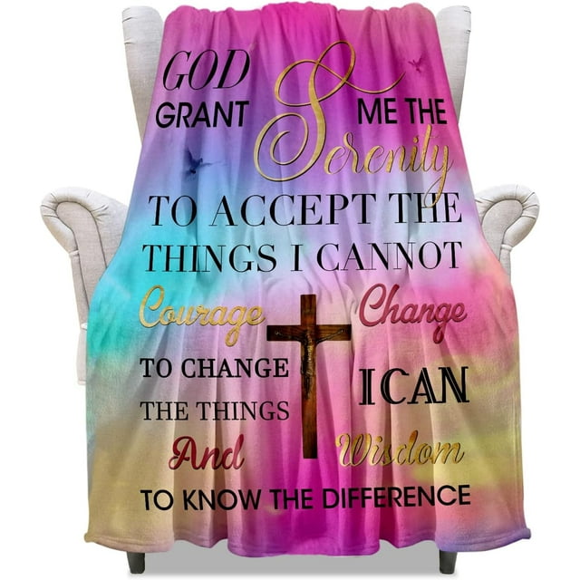 LHSHID Bible Verse Blanket Inspirational Religious Gift with Bible Verse Religious Gifts for Women 50x60in