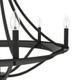 thumbnail image 4 of Hunter - Perch Point 6-light Noble Bronze, Large Chandelier, Dimmable, Casual Style, Empire Shaped, for Bedrooms, Dining, Living Rooms - 19414, 4 of 7
