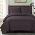 thumbnail image 1 of Luxury Chervon Reversible Lightweight Microfiber Solid Coverlet Set Mini, 1 of 2