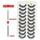 thumbnail image 1 of NUEVO 10 Pares 3D Faux Mink Pestañas Naturales Gruesas Largas Pestañas Postizas Dramático Pestañas Postizas Maquillaje Extensión Pestañas maquiagem Tan Jianjun unisex, 1 of 2
