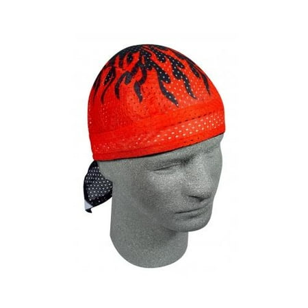 Zan Headgear Vented Flydanna Headwraps Red Flames