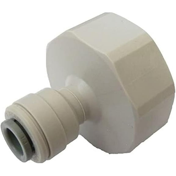 IPW Industries Inc-John Guest - Acetal Female Connector Quick Connect Fitting 3/8" OD / 1/2" BSPT/British Standard Pipe Thread (BSPT) PI451214FS